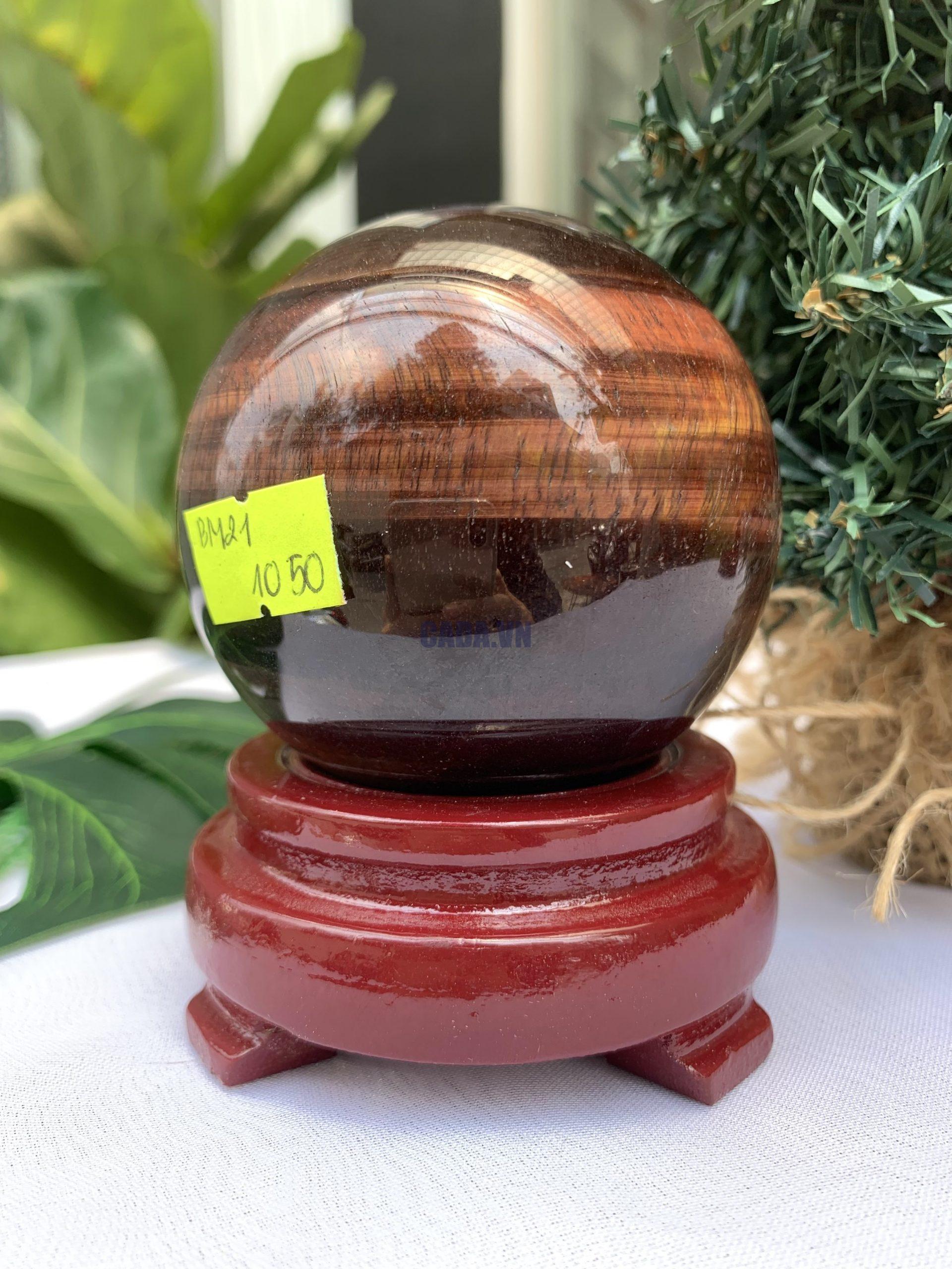 QUẢ CẦU PHONG THỦY MẮT HỔ KL : 0,524KG, ĐK :7,3CM, MS : BM21