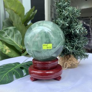 Bi cầu Fluorite Xanh - Green Fluorite Sphere (BX46), ĐK: 8,2 CM, KL: 0,902 KG