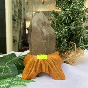 TRỤ THẠCH ANH KHÓI THÔ- RAW SMOKY QUARTZ POINT (TAK15), KL:0.710KG, KT: 16x8CM