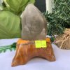 TRỤ THẠCH ANH KHÓI THÔ- RAW SMOKY QUARTZ POINT (TAK06), KL:0.318KG, KT: 12x6CM