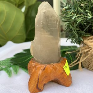 TRỤ THẠCH ANH KHÓI THÔ- RAW SMOKY QUARTZ POINT (TAK11), KL:0.124KG, KT: 10.5x3.7CM