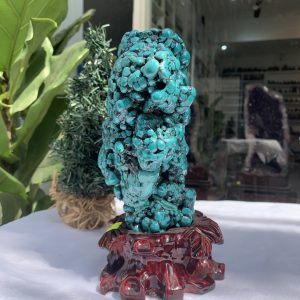 Đá Lam Ngọc – Turquoise (LN13), KL: 3.484 KG, KT: 24.5×20CM