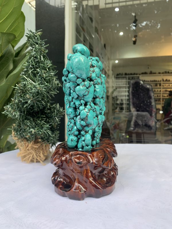 Đá Lam Ngọc – Turquoise (LN14), KL: 2.344 KG, KT: 21×14CM