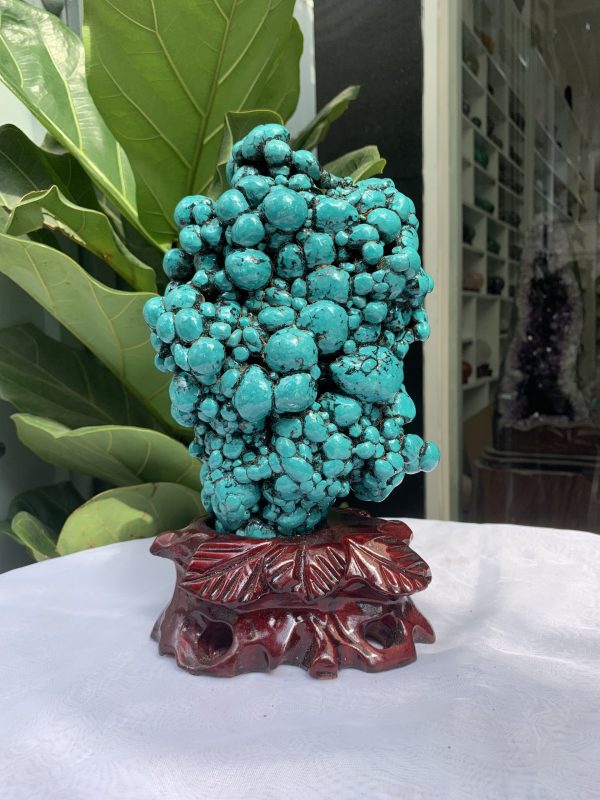 Đá Lam Ngọc – Turquoise (LN17), KL: 2.618 KG, KT: 26.5×13.5CM