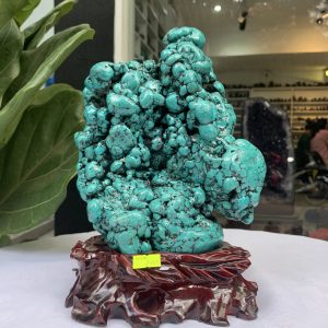 Đá Lam Ngọc – Turquoise (LN16), KL: 3.314 KG, KT: 27×17.5CM