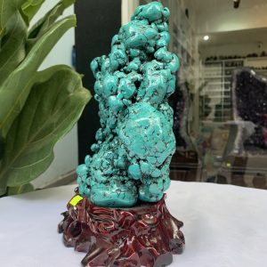 Đá Lam Ngọc – Turquoise (LN16), KL: 3.314 KG, KT: 27×17.5CM