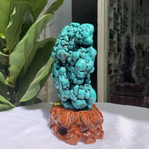 Đá Lam Ngọc – Turquoise (LN11), KL: 3.480 KG, KT: 24.5×15.5CM