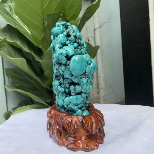 Đá Lam Ngọc – Turquoise (LN09), KL: 4.144 KG, KT: 23.5×17CM