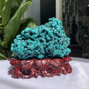 Đá Lam Ngọc – Turquoise (LN10), KL: 3.572 KG, KT: 20×20CM
