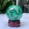 Bi cầu đá Lông Công – Đá Khổng Tước – Malachite Sphere, ĐK: 7 CM, KL: 0.628 KG (MLC23)