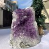HỐC THẠCH ANH TÍM NHỎ – SMALL AMETHYST GEODE (TV404), KL: 1.984KG, KT: 14,3x11 CM