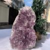 HỐC THẠCH ANH TÍM NHỎ – SMALL AMETHYST GEODE (TV405), KL: 1.996KG, KT: 17x9,7 CM