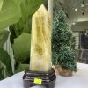 TRỤ ĐÁ THẠCH ANH VÀNG , KL: 1,562 KG, KT: 20,7×7,8 CM (TVL43)