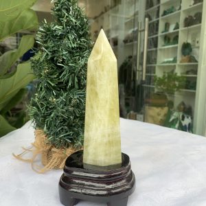 TRỤ ĐÁ THẠCH ANH VÀNG , KL: 0,52 KG, KT: 20x5.3 CM (TVL36)