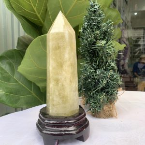 TRỤ ĐÁ THẠCH ANH VÀNG , KL: 1,006 KG, KT: 23x6,7 CM (TVL42)