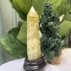 TRỤ ĐÁ THẠCH ANH VÀNG , KL:0,77KG, KT: 23,5×5,7 CM (TVL33)