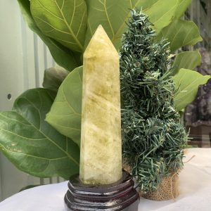TRỤ ĐÁ THẠCH ANH VÀNG , KL:0,77KG, KT: 23,5x5,7 CM (TVL33)