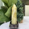 TRỤ ĐÁ THẠCH ANH VÀNG , KL: 0,932 KG, KT: 21,9×7,2 CM (TVL37)