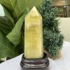 TRỤ ĐÁ THẠCH ANH VÀNG , KL: 0,932 KG, KT: 21,9x7,2 CM (TVL37)