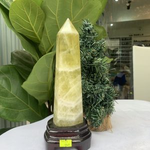 TRỤ ĐÁ THẠCH ANH VÀNG , KL: 1,036 KG, KT: 25,5x6,7 CM (TVL39)
