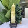 TRỤ ĐÁ THẠCH ANH VÀNG , KL: 1,036 KG, KT: 25,5×6,7 CM (TVL39)