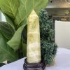 TRỤ ĐÁ THẠCH ANH VÀNG , KL: 1,036 KG, KT: 25,5x6,7 CM (TVL39)