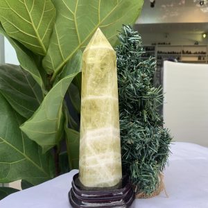 TRỤ ĐÁ THẠCH ANH VÀNG , KL: 1,036 KG, KT: 25,5x6,7 CM (TVL39)