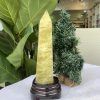 TRỤ ĐÁ THẠCH ANH VÀNG , KL: 1,124 KG, KT: 26,5×7 CM (TVL40)