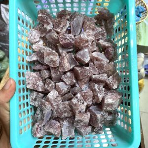 ĐÁ VỤN THÔ THẠCH ANH DÂU HỒNG - Strawberry Quartz Raw | ĐÁ VỤN PHONG THỦY