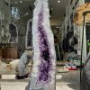 Hốc Thạch Anh Tím – Amethyst Geode (T122), KT: 73.5x20CM, KL: 19.44KG