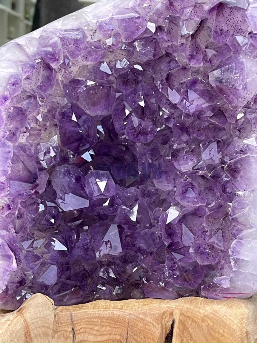 Bệ Thạch Anh Tím - Amethyst (T124), KT: 34.5x22CM, KL: 8.1KG