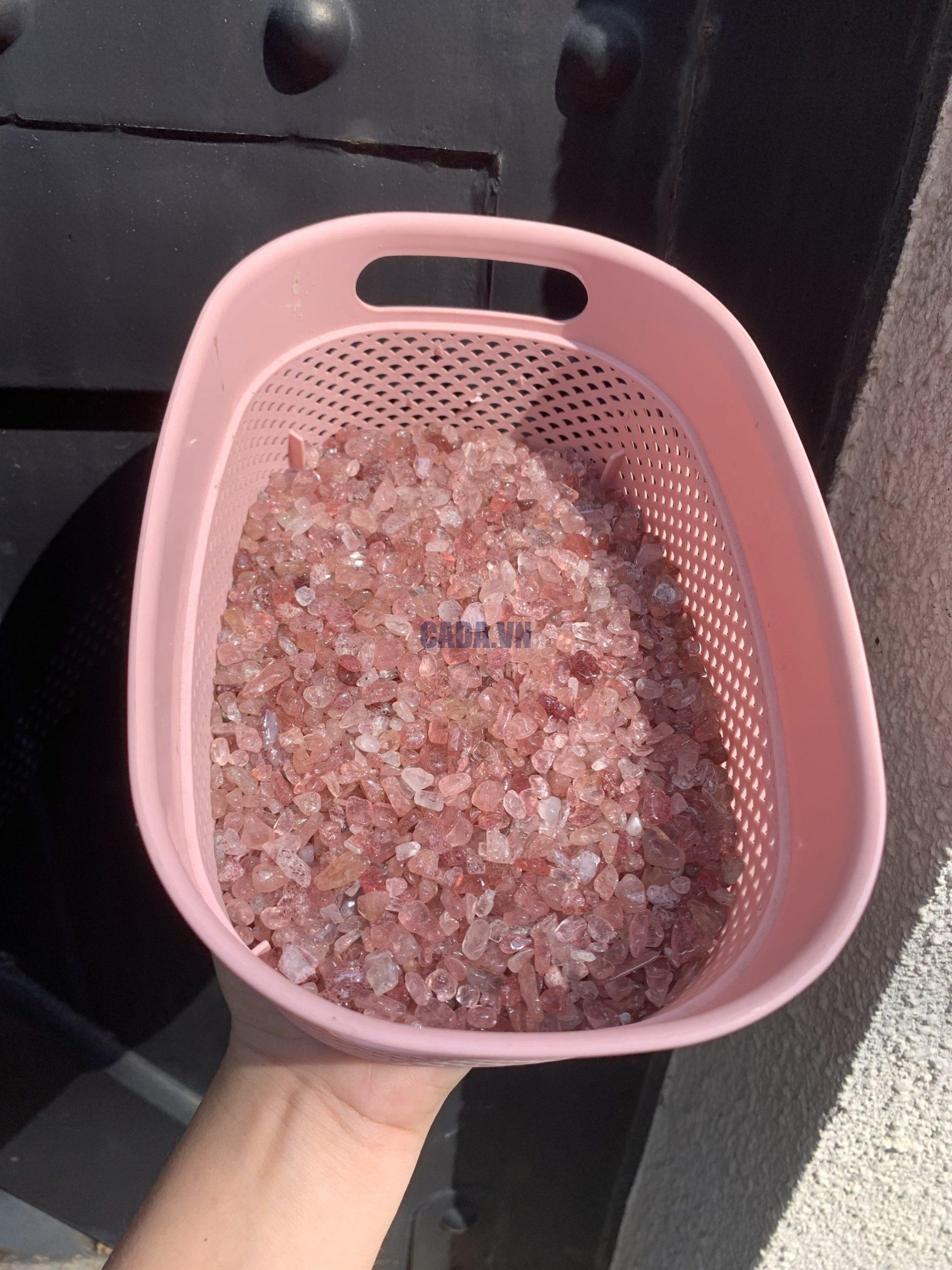 ĐÁ VỤN THẠCH ANH DÂU ĐỎ - Strawberry Quartz | ĐÁ VỤN PHONG THỦY 