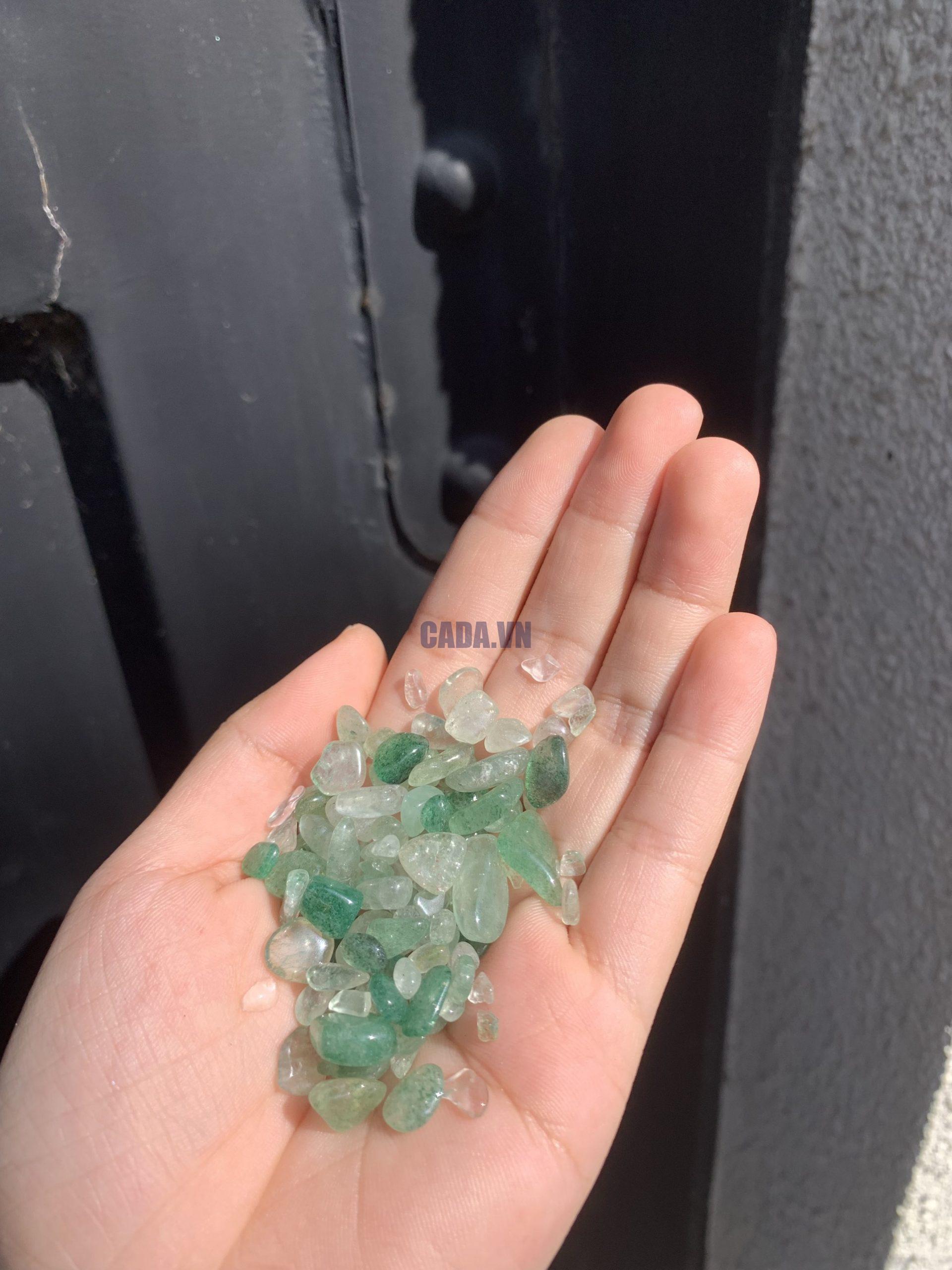 ĐÁ VỤN THẠCH ANH DÂU XANH - Strawberry Quartz | ĐÁ VỤN PHONG THỦY