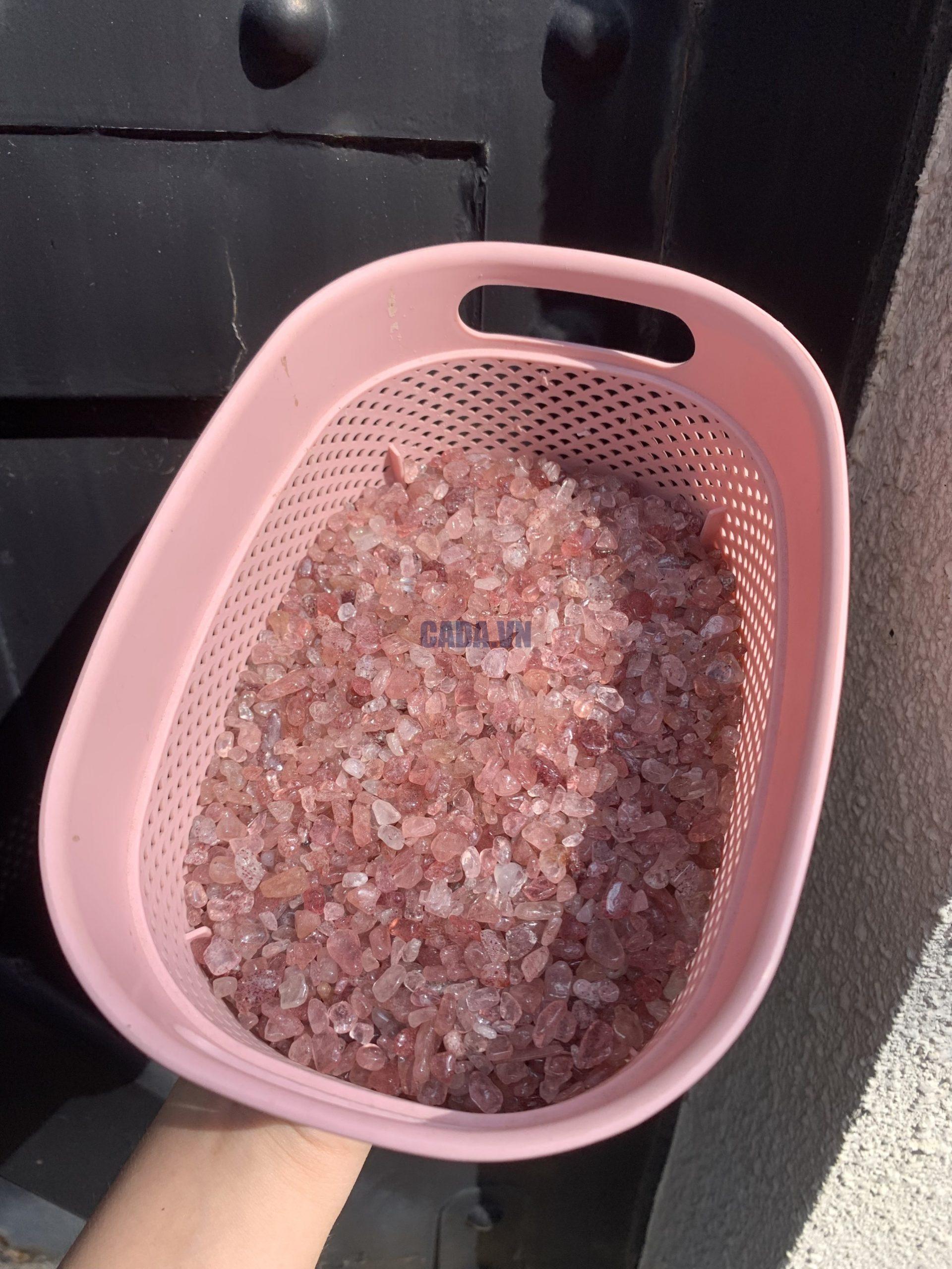 ĐÁ VỤN THẠCH ANH DÂU ĐỎ - Strawberry Quartz | ĐÁ VỤN PHONG THỦY 