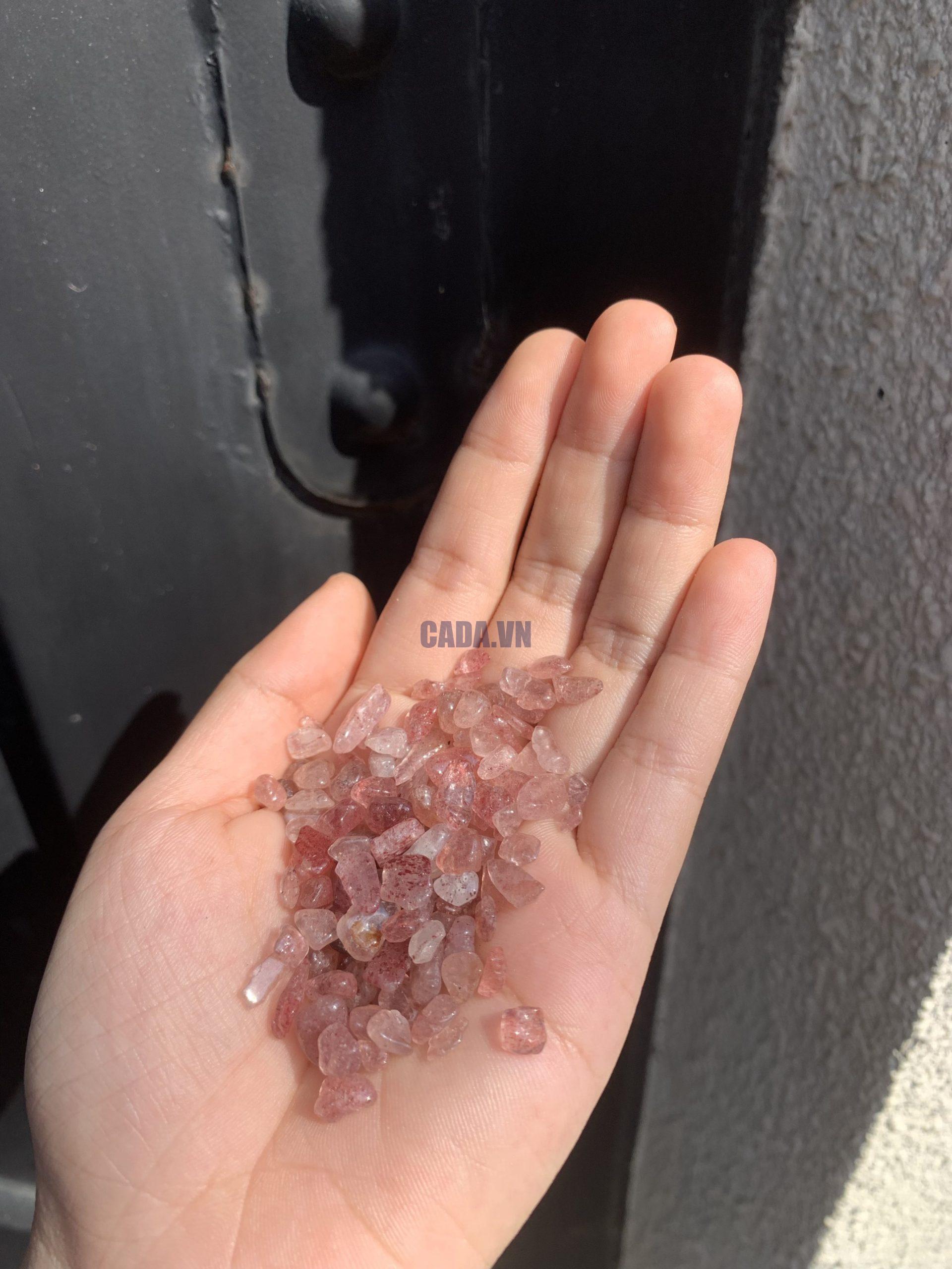 ĐÁ VỤN THẠCH ANH DÂU ĐỎ - Strawberry Quartz | ĐÁ VỤN PHONG THỦY 