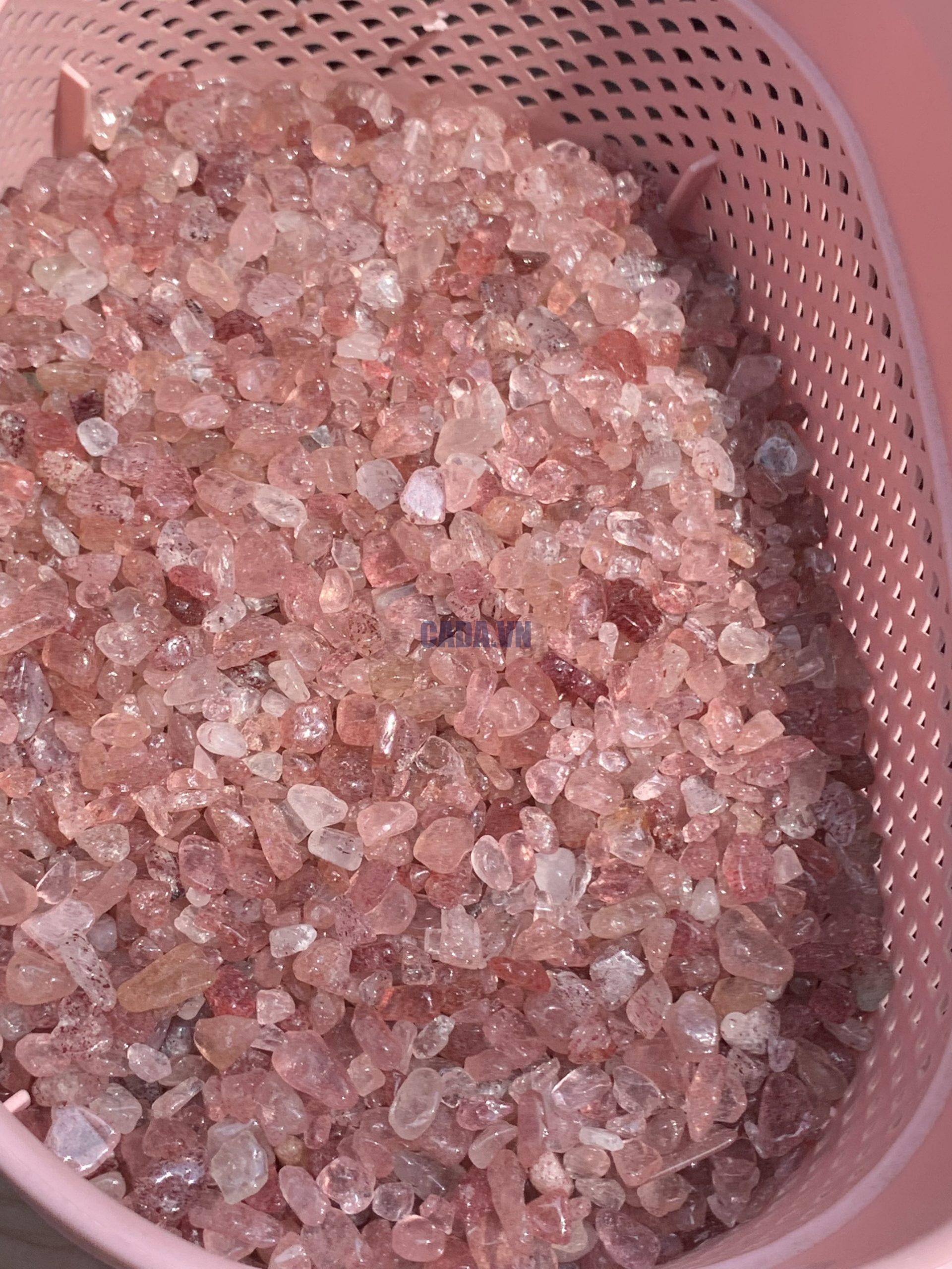 ĐÁ VỤN THẠCH ANH DÂU ĐỎ - Strawberry Quartz | ĐÁ VỤN PHONG THỦY 