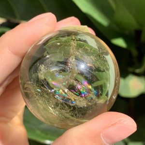 BI CẦU THẠCH ANH VÀNG – Citrine Sphere KL: 0,104 KG; ĐK: 4,2 cm (V07)