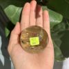 BI CẦU THẠCH ANH VÀNG – Citrine Sphere KL: 0,138 KG; ĐK: 4,7 cm (V15)