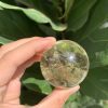 BI CẦU THẠCH ANH VÀNG – Citrine Sphere KL: 0,138 KG; ĐK: 4,7 cm (V15)