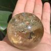 BI CẦU THẠCH ANH VÀNG – Citrine Sphere KL: 0,138 KG; ĐK: 4,7 cm (V15)