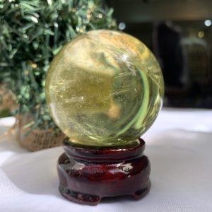 BI CẦU THẠCH ANH VÀNG – Citrine Sphere KL: 0,238 KG; ĐK: 5,5 cm (V16)