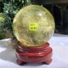 BI CẦU THẠCH ANH VÀNG – Citrine Sphere KL: 0,714 KG; ĐK: 7,9 cm (V27)