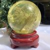 BI CẦU THẠCH ANH VÀNG – Citrine Sphere KL: 0,714 KG; ĐK: 7,9 cm (V27)