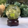 BI CẦU THẠCH ANH VÀNG – Citrine Sphere KL: 0,23 KG; ĐK: 5,5 cm (V14)
