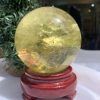 BI CẦU THẠCH ANH VÀNG – Citrine Sphere KL: 0,754 KG; ĐK: 8,2 cm (V30)