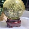BI CẦU THẠCH ANH VÀNG – Citrine Sphere KL: 0,38 KG; ĐK: 6,4 cm (V19)