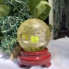 BI CẦU THẠCH ANH VÀNG – Citrine Sphere KL: 0,566 KG; ĐK: 7,4 cm (V28) (Sao chép)