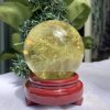 BI CẦU THẠCH ANH VÀNG – Citrine Sphere KL: 0,566 KG; ĐK: 7,4 cm (V28)