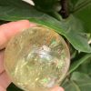 BI CẦU THẠCH ANH VÀNG – Citrine Sphere KL: 0,21 KG; ĐK: 5,3 cm (V23)