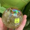 BI CẦU THẠCH ANH VÀNG – Citrine Sphere KL: 0,274 KG; ĐK: 5,8 cm (V17)